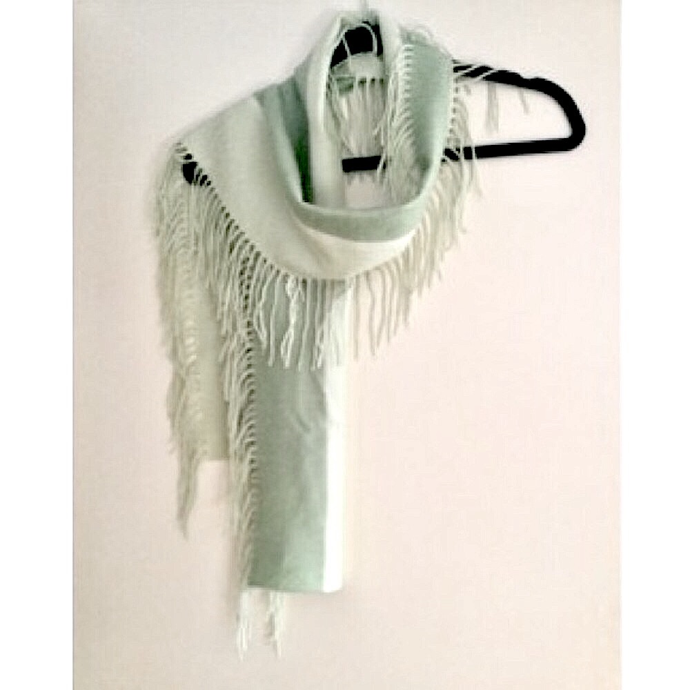 Vintage Charter Club Fringe Cashmere Scarf